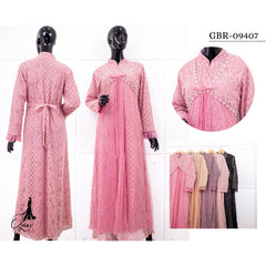 GAMIS OZIAS BROKAT KAGURA 09407 LD 105 I Gamis Kondangan Simpel I Gamis Pesta Dewasa