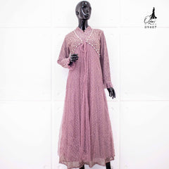 GAMIS OZIAS BROKAT KAGURA 09407 LD 105 I Gamis Kondangan Simpel I Gamis Pesta Dewasa