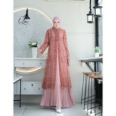 GAMIS OZIAS TILE 07012 LD 105 I Gamis Kondangan Mewah I Gamis Wisuda Cantik Muslim Nyaman