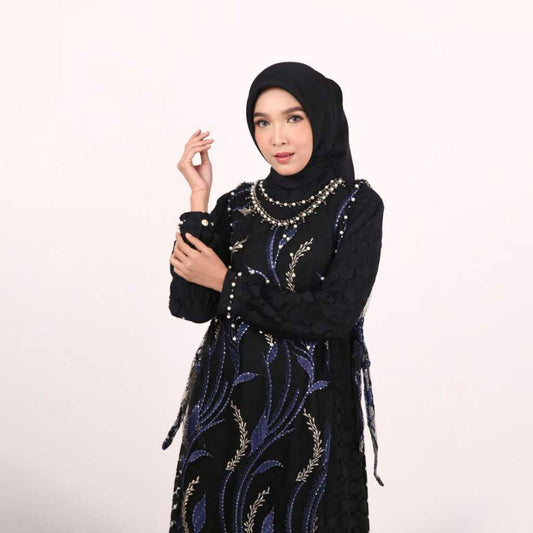 GAMIS OZIAS TILE 09905 LD 105 I Gamis Pesta Premium I Fashion Muslimah Nyaman Panjang