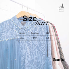 GAMIS OZIAS BROKAT AZURA 09999 LD 105 I Gamis Kondangan Simpel I Gamis Muslimah Wisuda Nyaman Panjang