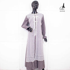 GAMIS OZIAS OXFORD SALUR 06448 LD 105 I Gamis Kondangan Simpel I Gamis Casual Wisuda