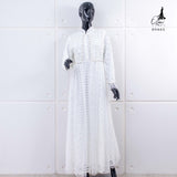 GAMIS OZIAS BROKAT FIMELA 09465 LD 80 95 105 120 I Gamis Fashion Muslimah Anak I Gamis Lebaran Busui Friendly 2XL