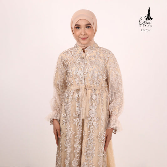 GAMIS OZIAS TILE PREMIUM IMPORT 09739 LD 105 I Gamis Pesta Kondangan I Fashion Muslimah Busui Friendly Santai