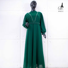 GAMIS OZIAS SIFON CERUTY 09611 LD 105 I Gamis Simpel Kondangan I Fashion Muslimah Busui Friendly Wanita Panjang Nyaman