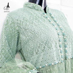 Ozias - Gamis Brokat Florance 09939 Ld 105 I Gamis Kondangan Mewah I Gamis Formal Pesta