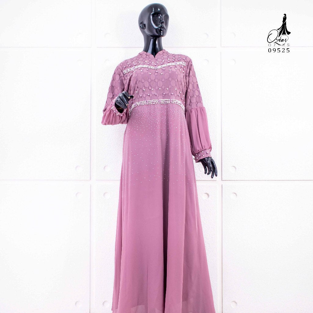 GAMIS OZIAS TILE DOT 09525 LD 105 l Gamis Premium l Fashion Muslimah   Nyaman Panjang