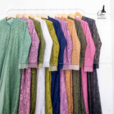 GAMIS OZIAS BROKAT GLITER 09954 LD 105 I Gamis Fashion Muslimah I Gamis Lebaran Motif Nyaman