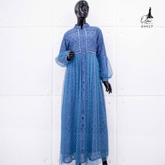 GAMIS OZIAS BROKAT BALIYA 09927 LD 105CM I Gamis Busui Friendly l Fashion Muslimah Panjang Santai