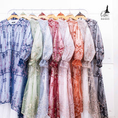 GAMIS OZIAS TILE 06443 LD 105 I Gamis Kondangan Cantik I Gamis Rompi Wanita