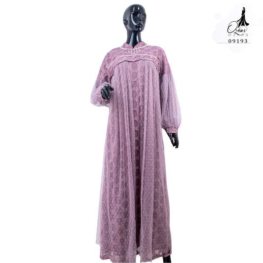 GAMIS OZIAS TILE POLKA 09193 LD 105 I Gamis Wisuda I Fashion Muslim Nyaman Panjang