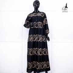 GAMIS OZIAS BROKAT JASMINE 09966 LD 105 I Gamis Cantik Wanita I Gamis Santai