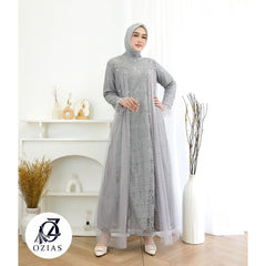 GAMIS OZIAS BROKAT IMPORT PREMIUM 09729 LD 105 I Gamis Muslimah Pesta I Dress Home