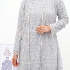 GAMIS OZIAS BROKAT BALIYA 09833 LD 105 I Gamis Kondangan Remaja I Fashion Muslimah Nyaman Panjang