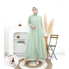 GAMIS OZIAS ARABELLA RUMBAI 09880 LD 105 & 120 I Gamis Fashion Muslimah I Gamis Pesta Kondangan Nyaman Panjang
