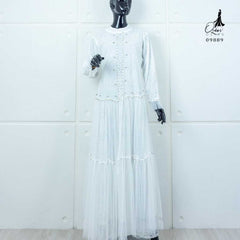 GAMIS OZIAS FLORANCE RUMBAI 09889 LD 105CM I Gamis Mewah Pesta I Gamis Home Nyaman Muslim