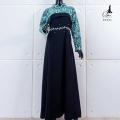 GAMIS OZIAS JETBLACK 03931 LD 105 I Gaun Remaja Muslimah I Fashion Muslim Nyaman Panjang Dress Santai