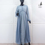 GAMIS OZIAS BROKAT KAGURA 09887 LD 105 I Gamis Remaja simpel I Gamis Elegant Busui Friendly Muslim Nyaman