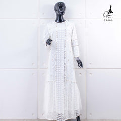 GAMIS OZIAS BROKAT 09466 LD 105 & 09858 LD 120 I Gamis Idul fitri I Gamis Wanita cantik  Muslim Nyaman