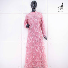 GAMIS OZIAS TILE BORDIR TWOTONE 03954 LD 105 I Gamis Pesta Mewah I Fashion Muslimah Dewasa Nyaman Fit