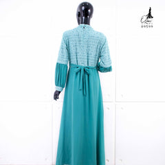 GAMIS OZIAS BROKAT COMBI SIFON 09599 LD 105  I Gamis Simpel Umroh Muslim Nyaman