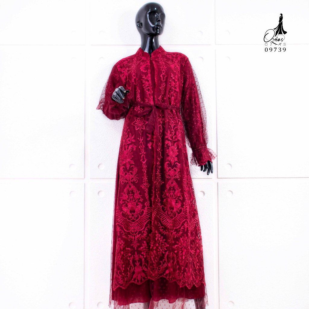 GAMIS OZIAS TILE PREMIUM IMPORT 09739 LD 105 I Gamis Pesta Kondangan I Fashion Muslimah Busui Friendly Santai