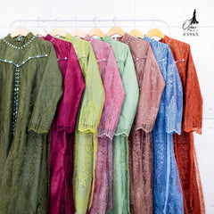 GAMIS OZIAS TILE 03965 LD 105 l Gamis Lebaran Mewah l Fashion Syari Kondangan