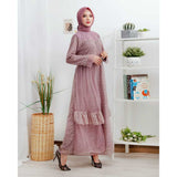 GAMIS OZIAS BROKAT PREMIUM 09591 LD 105 I Gamis Fashion Muslimah I Gamis Pesta Remaja Nyaman Panjang