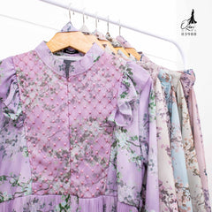GAMIS OZIAS CERUTY SAKURA 03988 LD 105 I Gamis Fashion Busui I Gamis Kondangan Wanita Muslim Nyaman