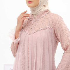 GAMIS OZIAS BROKAT KAGURA 09879 LD 105 I Gamis Super Cantik I Gamis Fashion Muslim Wanita Santai Nyaman Fit Panjang