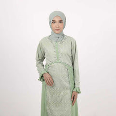 GAMIS OZIAS BROKAT FLORANCE 09888 LD 105 I Gaun Pesta Muslimah I Fahion Dewasa Muslim Busui Friendly Nyaman Panjang