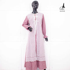 GAMIS OZIAS OXFORD SALUR 06448 LD 105 I Gamis Kondangan Simpel I Gamis Casual Wisuda