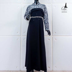 GAMIS OZIAS JETBLACK 03931 LD 105 I Gaun Remaja Muslimah I Fashion Muslim Nyaman Panjang Dress Santai