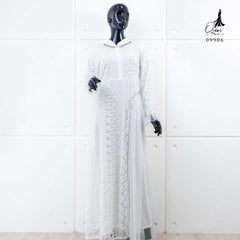 GAMIS OZIAS BROKAT KAGURA PREMIUM 09906 LD 105 I Gamis Muslimah Busui Friendly I Gamis Pesta Cantik Nyaman Panjang