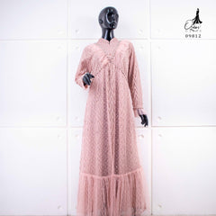 GAMIS OZIAS BROKAT ZIGZAG 09812 LD 105 I Gamis Pesta Muslimah I Fashion Muslim Busui Friendly Nyaman Panjang