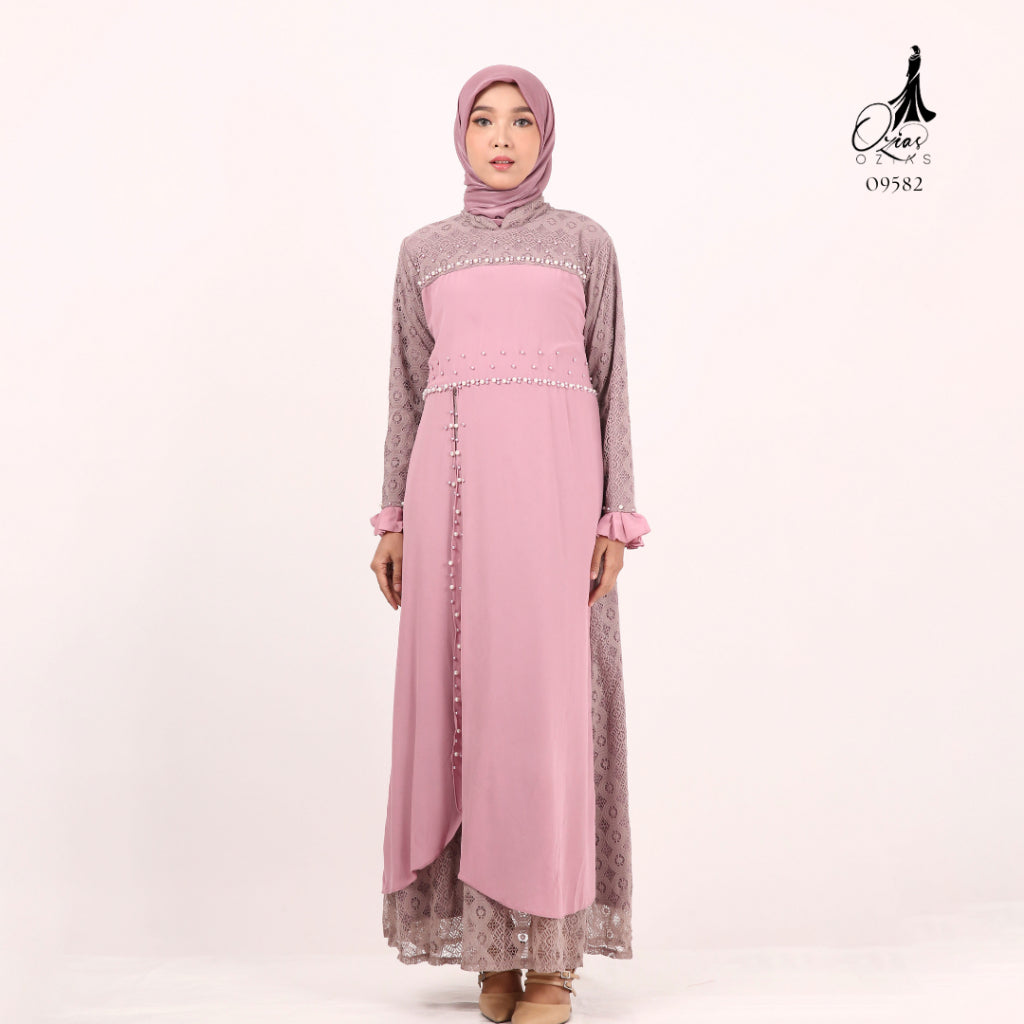 GAMIS OZIAS CERUTY 09582 LD 105 I Gamis Fashion Muslim I Gamis Remaja Nyaman Panjang