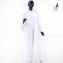 GAMIS OZIAS BROKAT FIMELA 09846 LD 105CM I Gamis Wisuda Muslimah I Dress Home Panjang Santai Nyaman Wanita