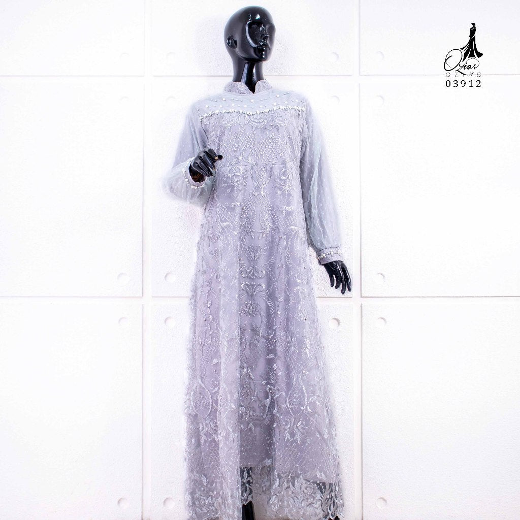 GAMIS OZIAS TILE LILY 03912 LD 105 I Gamis Mewah Kondangan I Fashion Muslimah  Motif Nyaman