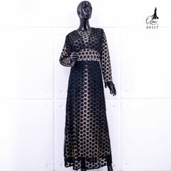 GAMIS OZIAS BROKAT POLKA 09317 LD 105 I Gamis Kondangan Premium I Fashion Muslimah Dress