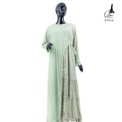 GAMIS OZIKO BROKAT IORA CEILO 09916 LD 105CM I Gamis Mewah Kondangan I Gamis Busui Friendly Muslim Nyaman