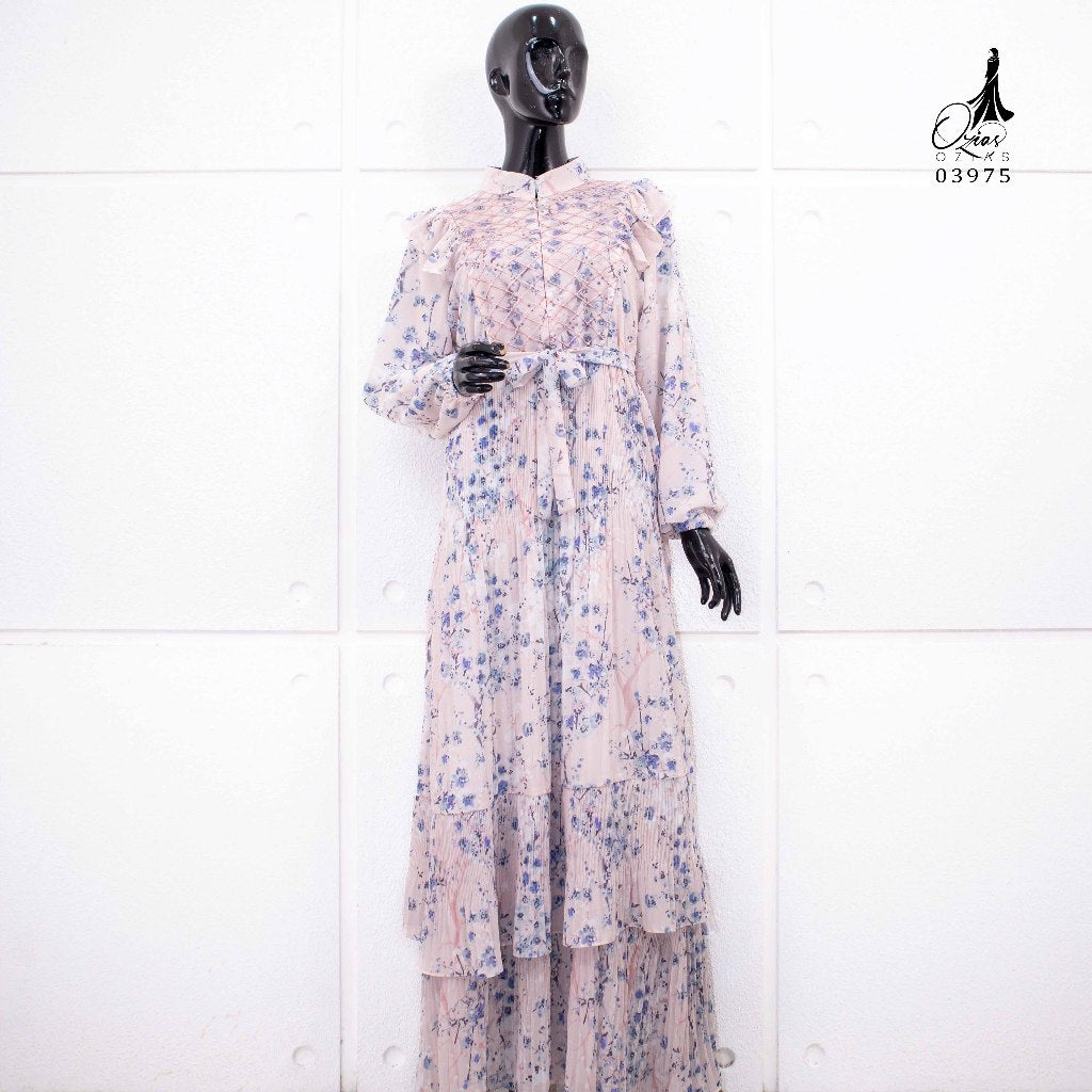 Ozias - Gamis Ceruty Sakura 03975 LD 105 I Gamis Santai Cantik I Gamis Muslimah