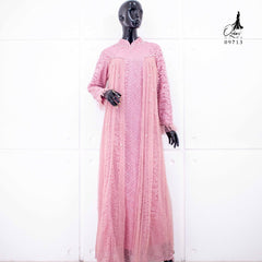 GAMIS OZIAS BROKAT ROSE 09713 LD 105 I Gamis Fashion Muslimah I Gamis Kondangan Remaja  Motif Nyaman