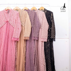 GAMIS OZIAS BROKAT KAGURA 09407 LD 105 I Gamis Kondangan Simpel I Gamis Pesta Dewasa