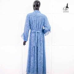 GAMIS OZIAS BROKAT AZURA 09999 LD 105 I Gamis Kondangan Simpel I Gamis Muslimah Wisuda Nyaman Panjang