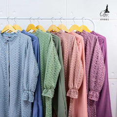 TUNIK OZIAS BROKAT ARABELLA 09881 LD 105CM I Oneset Fashion Muslimah I Tunic Celana Hijab l Busui Friendly Nyaman Wanita