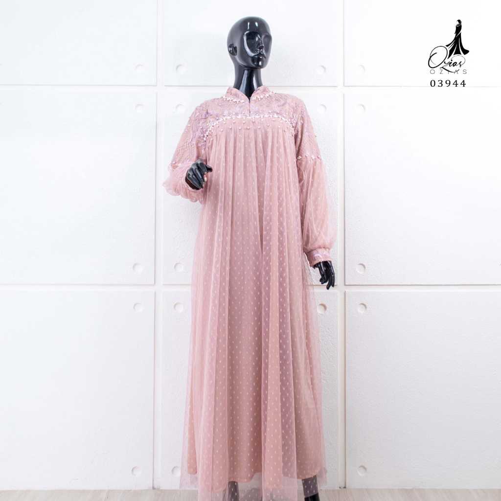 GAMIS OZIAS TILE 03944 LD 105 I Gamis Mewah Fashion I Kondangan Syar'i Busui Friendly Muslim Nyaman