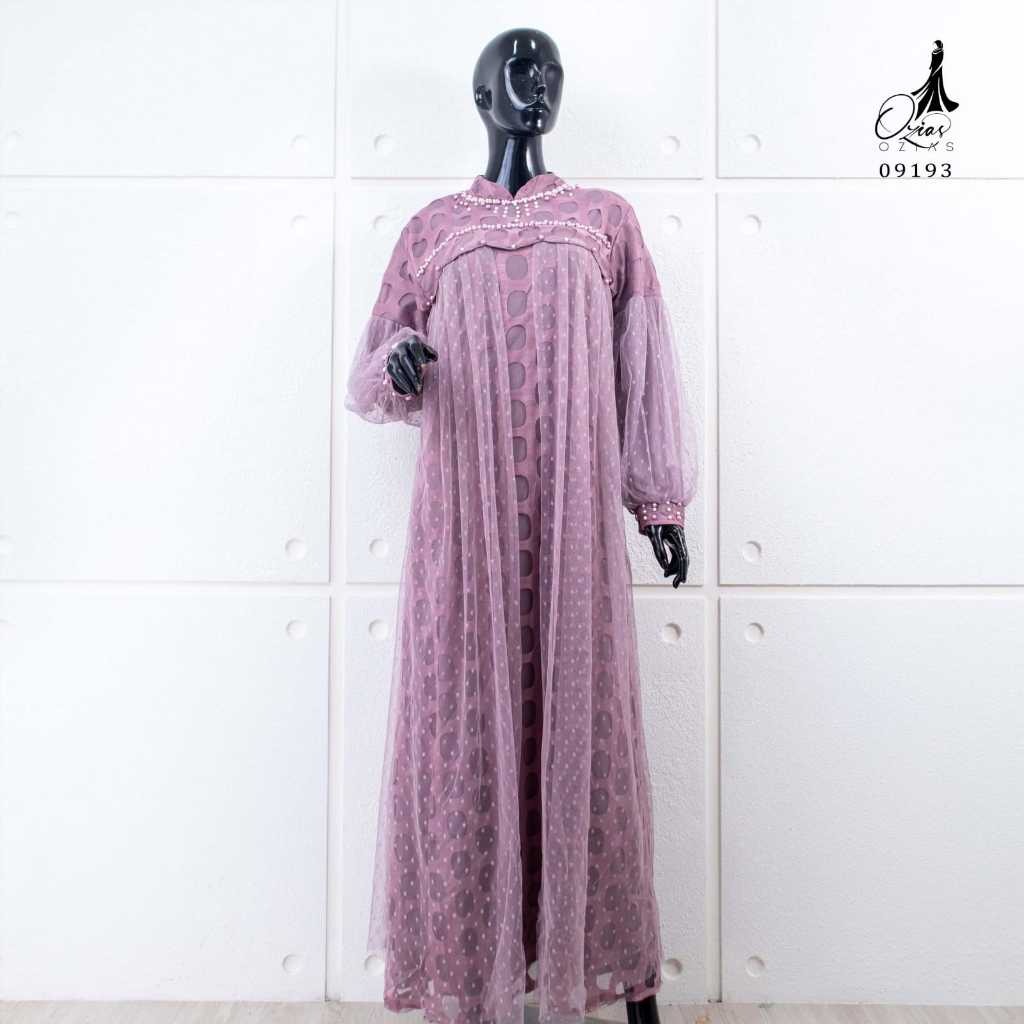 GAMIS OZIAS TILE POLKA 09193 LD 105 I Gamis Wisuda I Fashion Muslim Nyaman Panjang