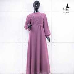 GAMIS OZIAS SIFON CERUTY 09611 LD 105 I Gamis Simpel Kondangan I Fashion Muslimah Busui Friendly Wanita Panjang Nyaman