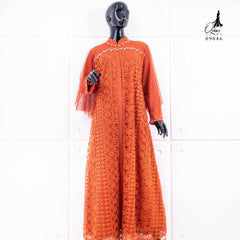 GAMIS OZIAS BROKAT FIMELA 09846 LD 105CM I Gamis Wisuda Muslimah I Dress Home Panjang Santai Nyaman Wanita