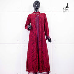 GAMIS OZIAS BROKAT GLITER 09954 LD 105 I Gamis Fashion Muslimah I Gamis Lebaran Motif Nyaman
